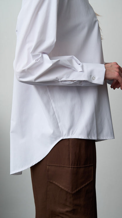 Tensione In - Camicia con tasca paillettes - ART.PE260048-U Bianco - Argento