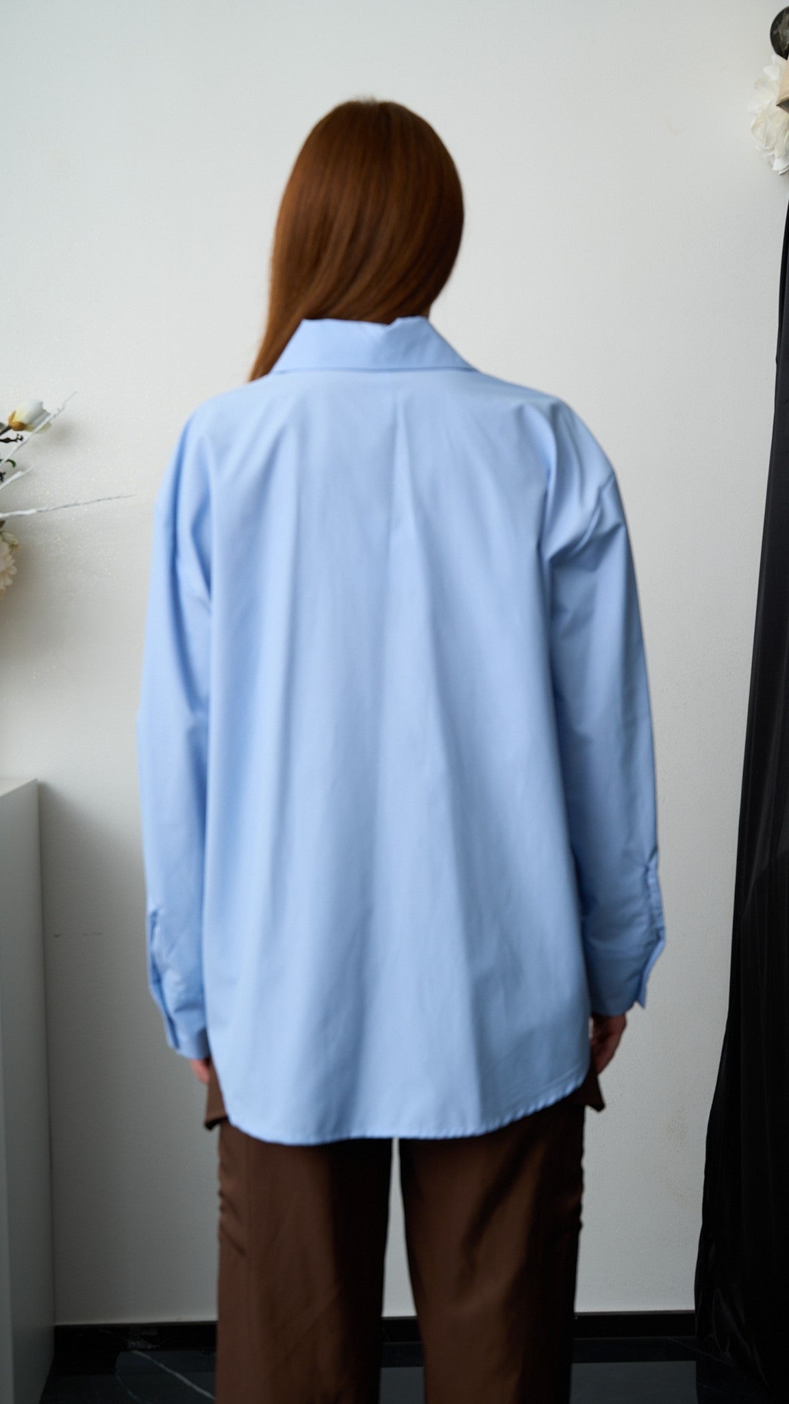 Tensione In - Camicia con tasca paillettes - ART.PE260048-U Celeste - Argento