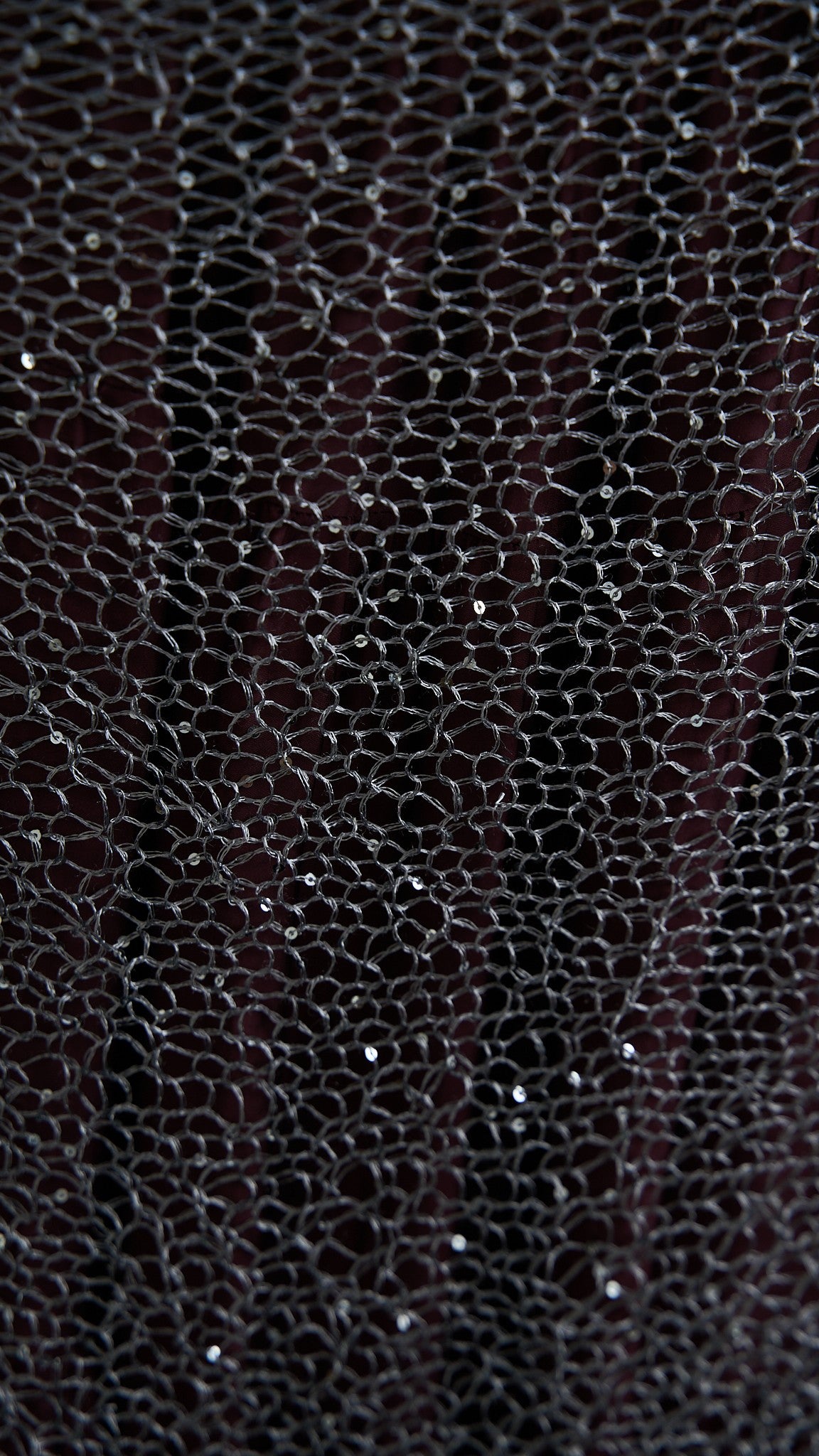 Via Roma - Scialle a maglia con dettagli paillettes Grigio