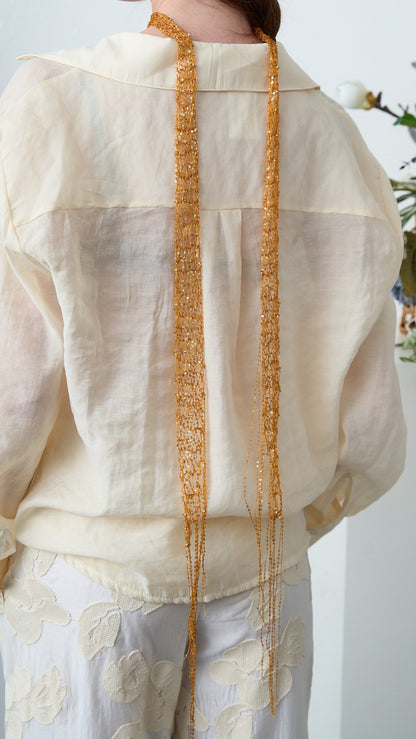 Via Roma - Foulard a maglia - Rame Caldo