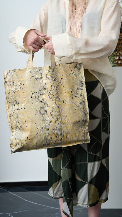 Via Roma - Shopper in pelle - Burro