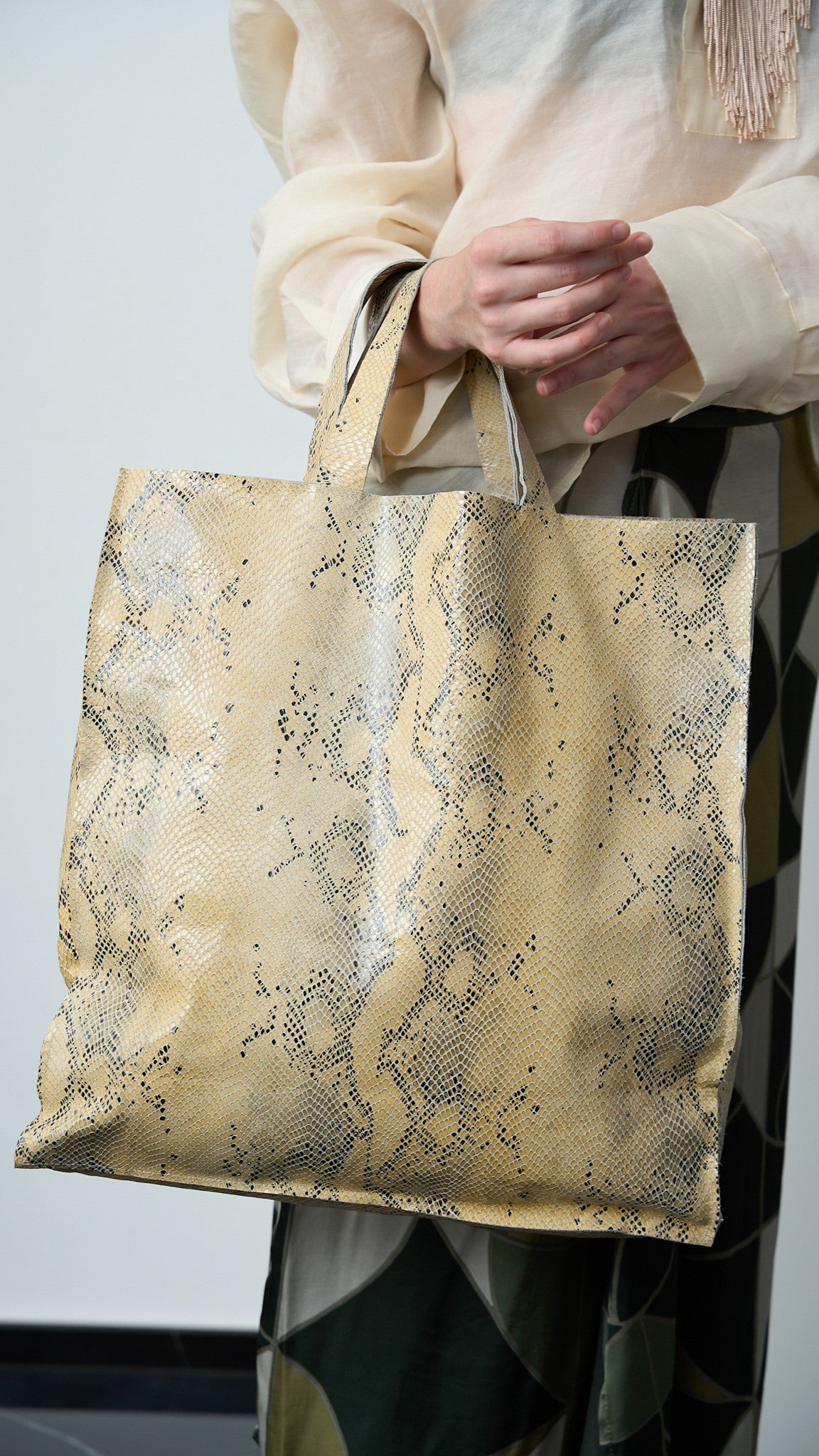Via Roma - Shopper in pelle - Burro