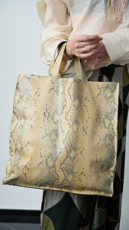 Via Roma - Shopper in pelle - Burro