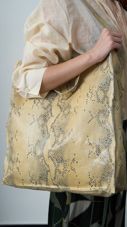 Via Roma - Shopper in pelle - Burro