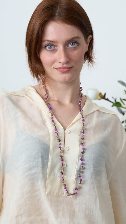 Via Roma - Collana "Francesca" - Viola