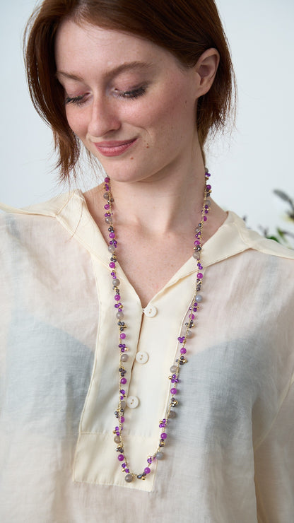 Via Roma - Collana "Francesca" - Viola