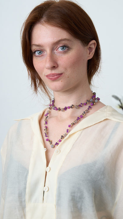 Via Roma - Collana "Francesca" - Viola