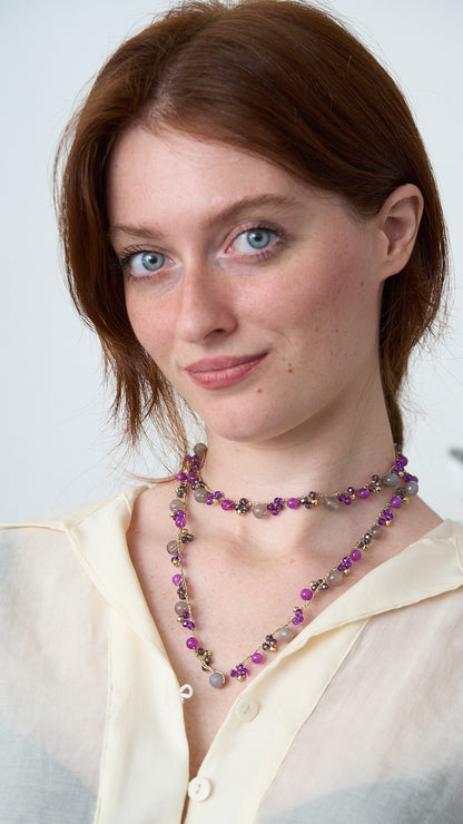 Via Roma - Collana "Francesca" - Viola
