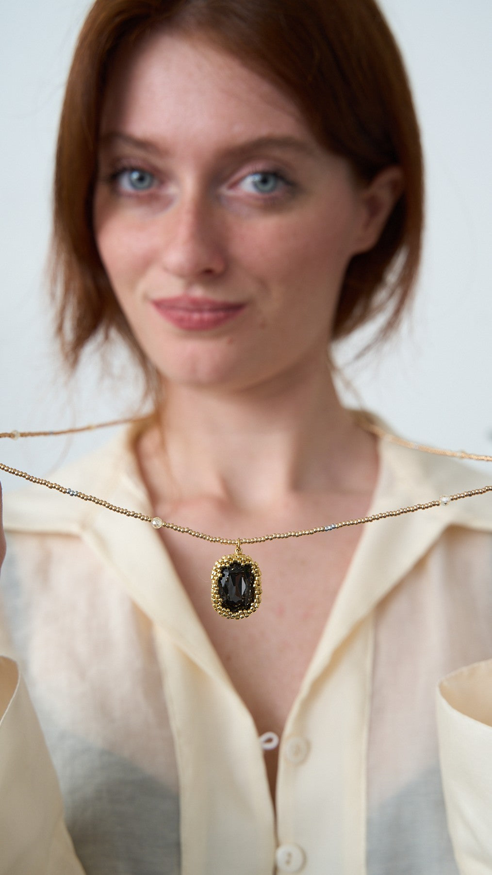 Via Roma - Collana "Cassandra" - Argento - Dorato - Fumé