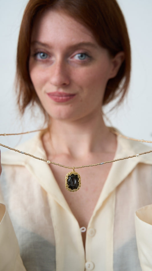 Via Roma - Collana "Cassandra" - Argento - Dorato - Fumé