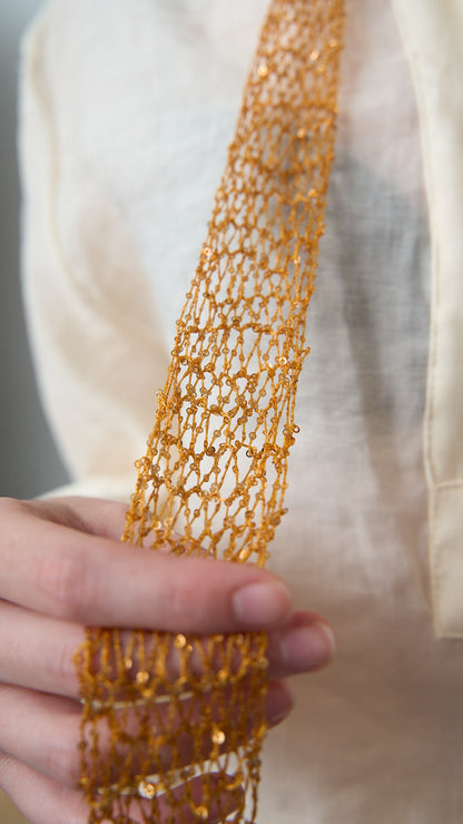 Via Roma - Foulard a maglia - Rame Caldo
