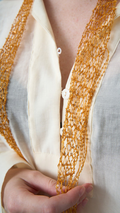 Via Roma - Foulard a maglia - Rame Caldo