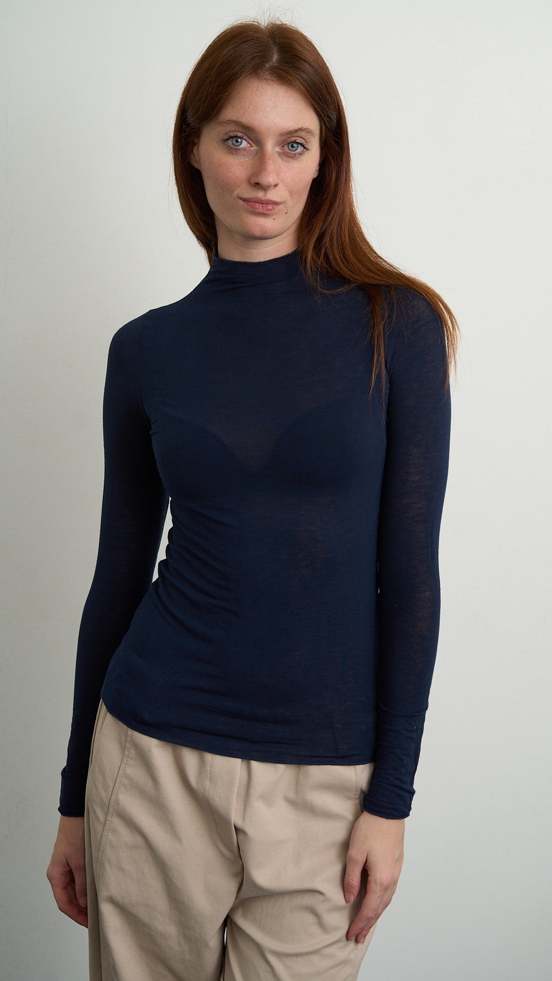 Lokita - Maglia scollo a cratere misto cashmere - ART.LOK19188/1191