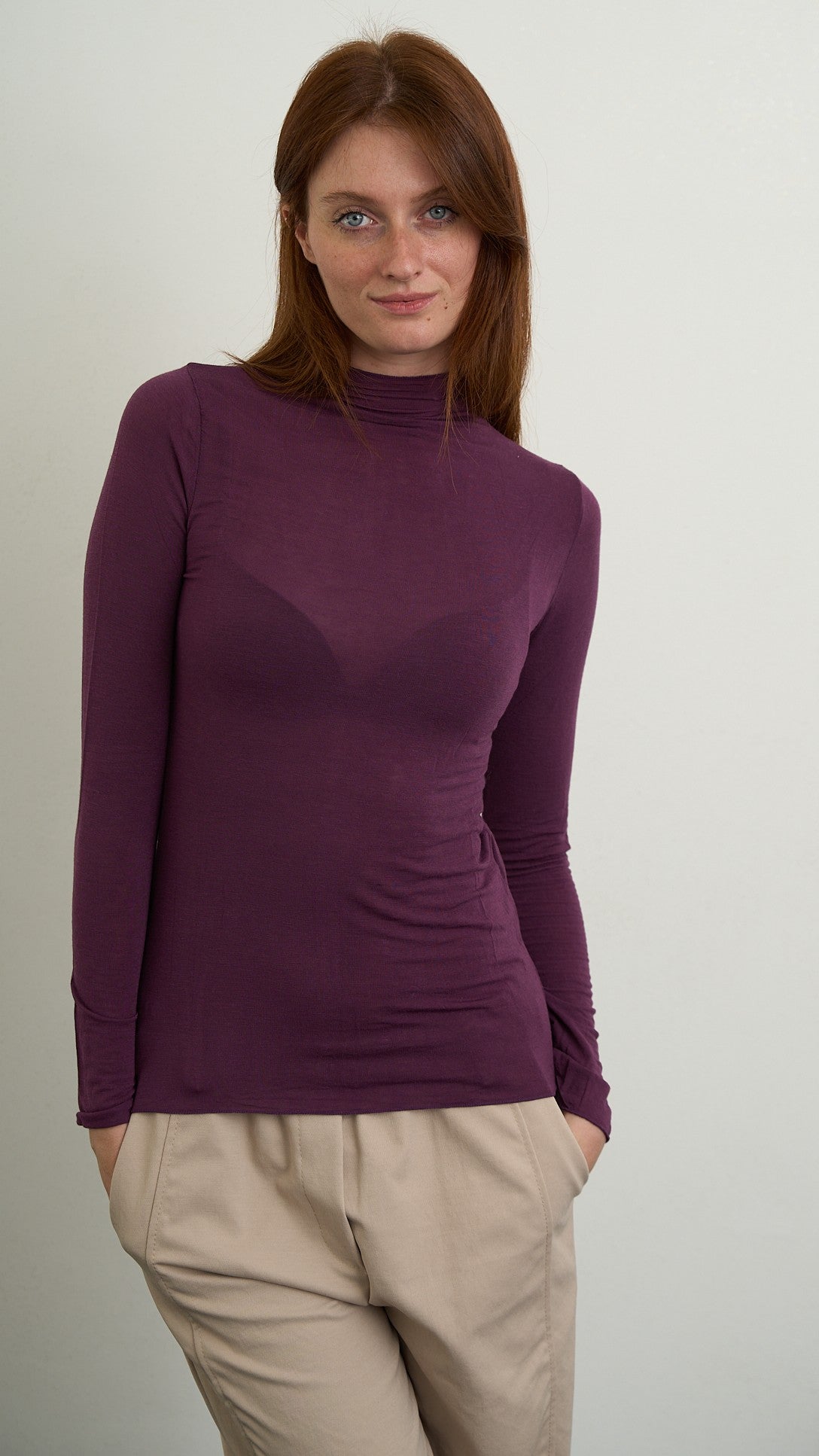 Lokita - Maglia scollo a cratere misto cashmere - ART.LOK19188/1191