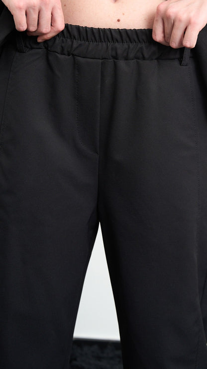 Via Roma - Pantalone morbido con vita elasticizzata - Nero - ART.26AI6000950