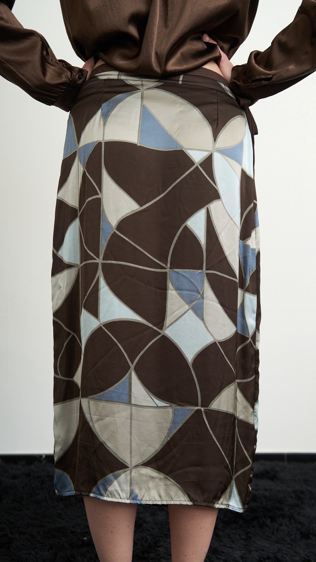 Via Roma - Gonna pareo fantasia geometrica - Multicolore - ART.26AI60001450