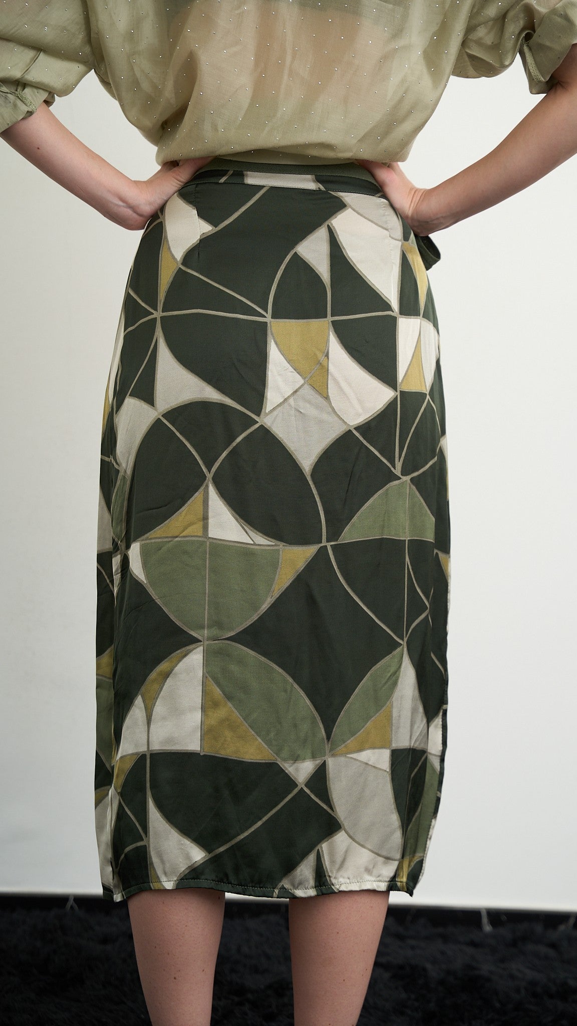 Via Roma - Gonna pareo fantasia geometrica - Multicolore - ART.26AI60001450