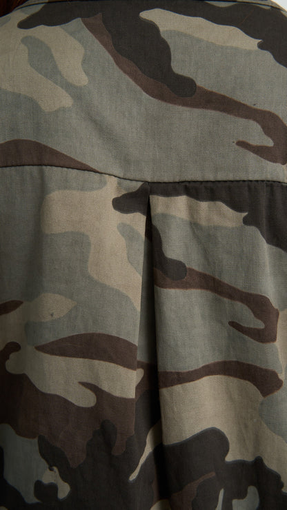 Via Roma - Completo camouflage con toppa e pattine paillettes - Camouflage - ART.26AI10002950