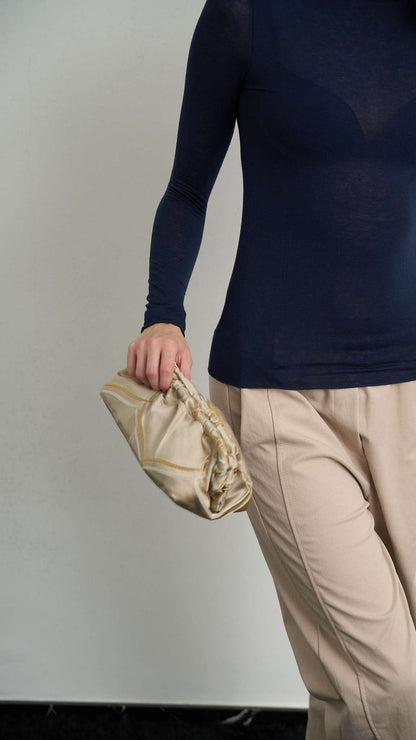 Via Roma - Borsa "Clutch" pezzo unico - Beige