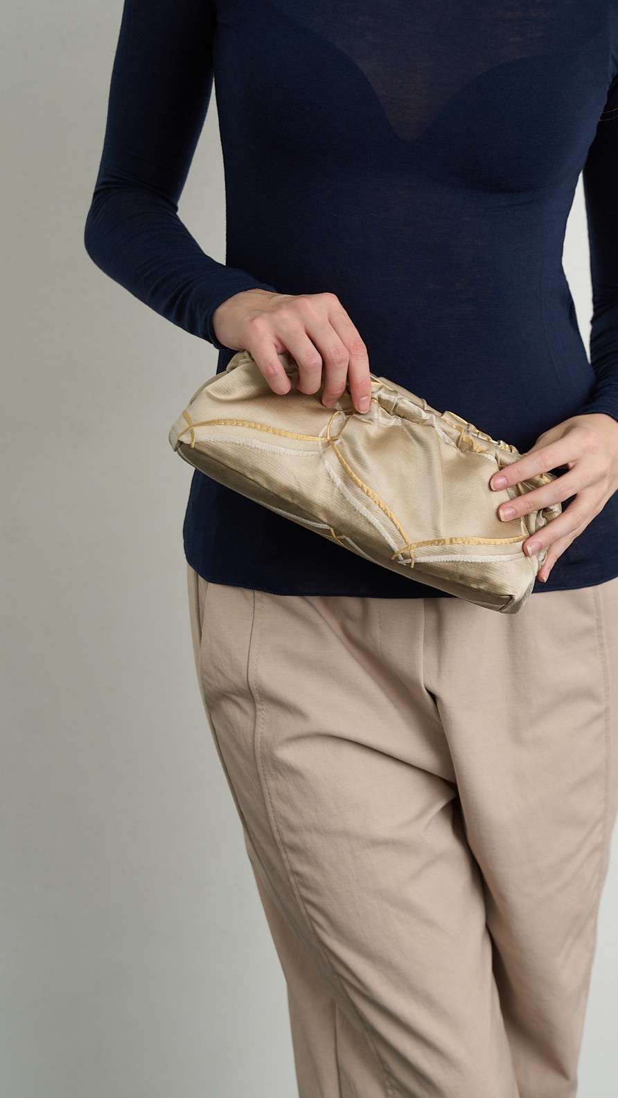 Via Roma - Borsa "Clutch" pezzo unico - Beige