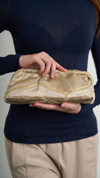 Via Roma - Borsa "Clutch" pezzo unico - Beige