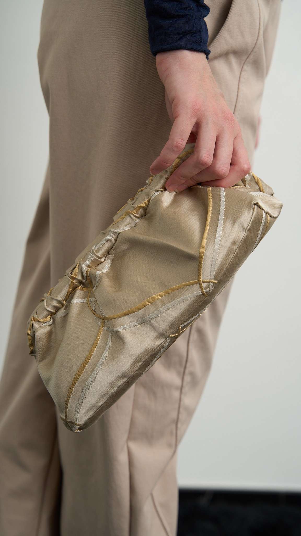 Via Roma - Borsa "Clutch" pezzo unico - Beige