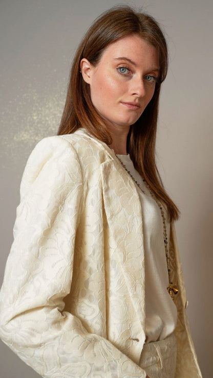 Zahjr - Blazer in pizzo color panna - ART.53539790