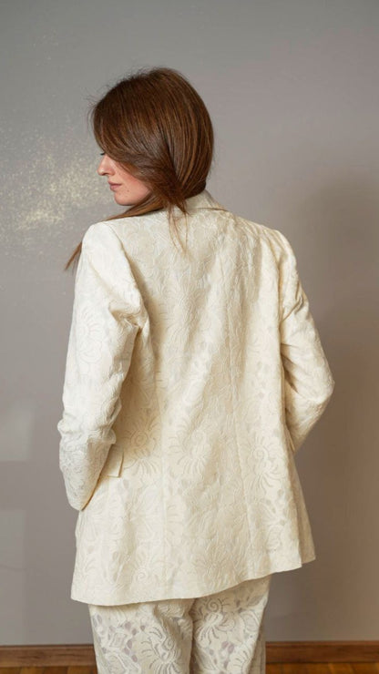 Zahjr - Blazer in pizzo color panna - ART.53539790