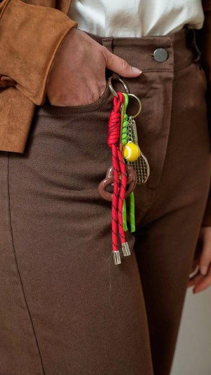 Tensione In - Pantaloni tinta unita marroni con charms - ART.PA3893-GAD