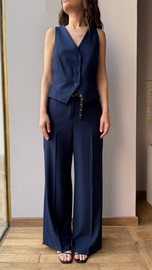 Zahjr - Pantaloni in tinta unita blu - ART.53539585
