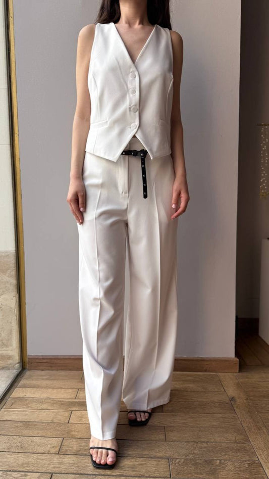 Zahjr - Pantaloni in tinta unita bianco - ART.53539585
