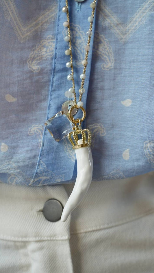 Collana "Corno Ceramica"