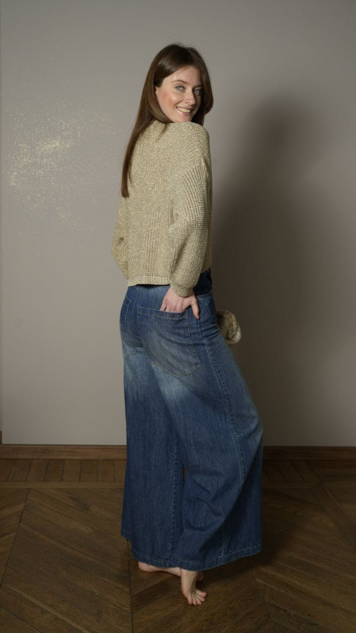 Tensione In - Cardigan lurex dorato - ART. TED76548