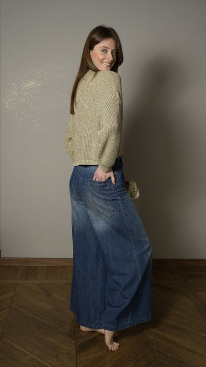 Tensione In - Cardigan lurex dorato - ART. TED76548