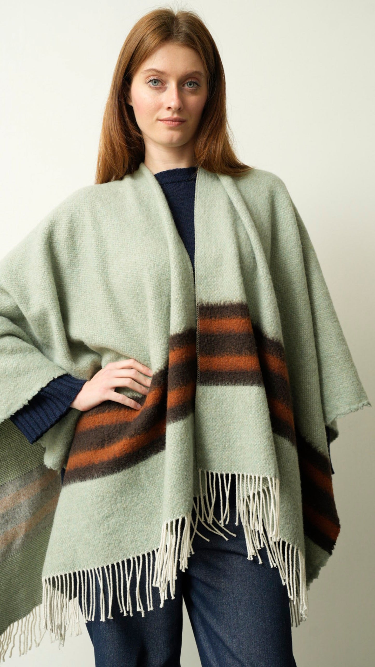 Via Roma - Sciarpa con frange