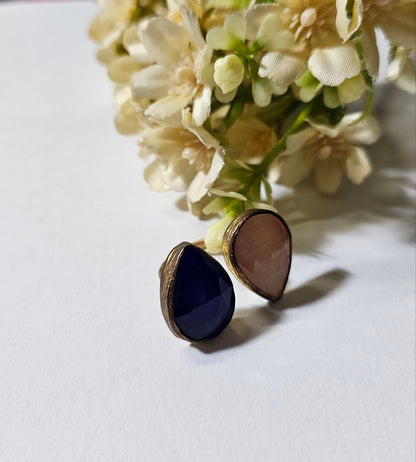Anello "Turco" Blu - Rosa chiaro