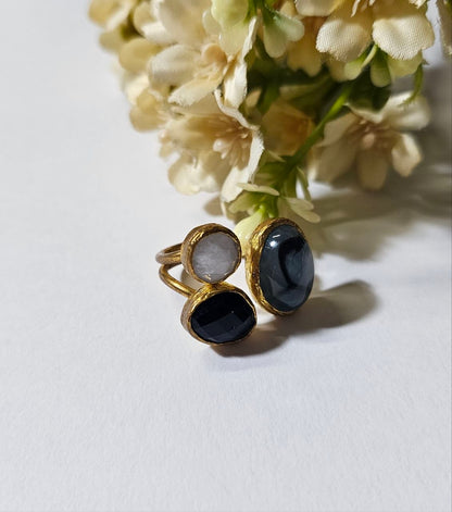 Anello "Turco” Grigio - Bianco