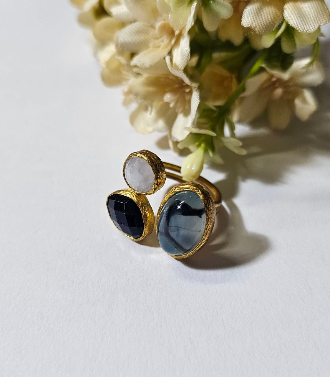 Anello "Turco” Grigio - Bianco