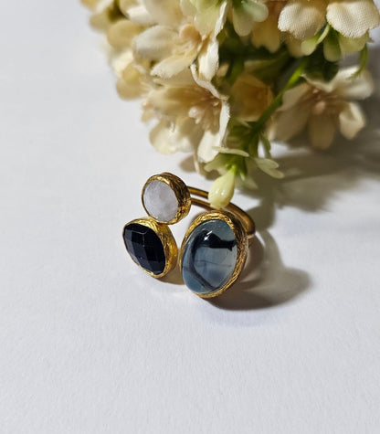 Anello "Turco” Grigio - Bianco
